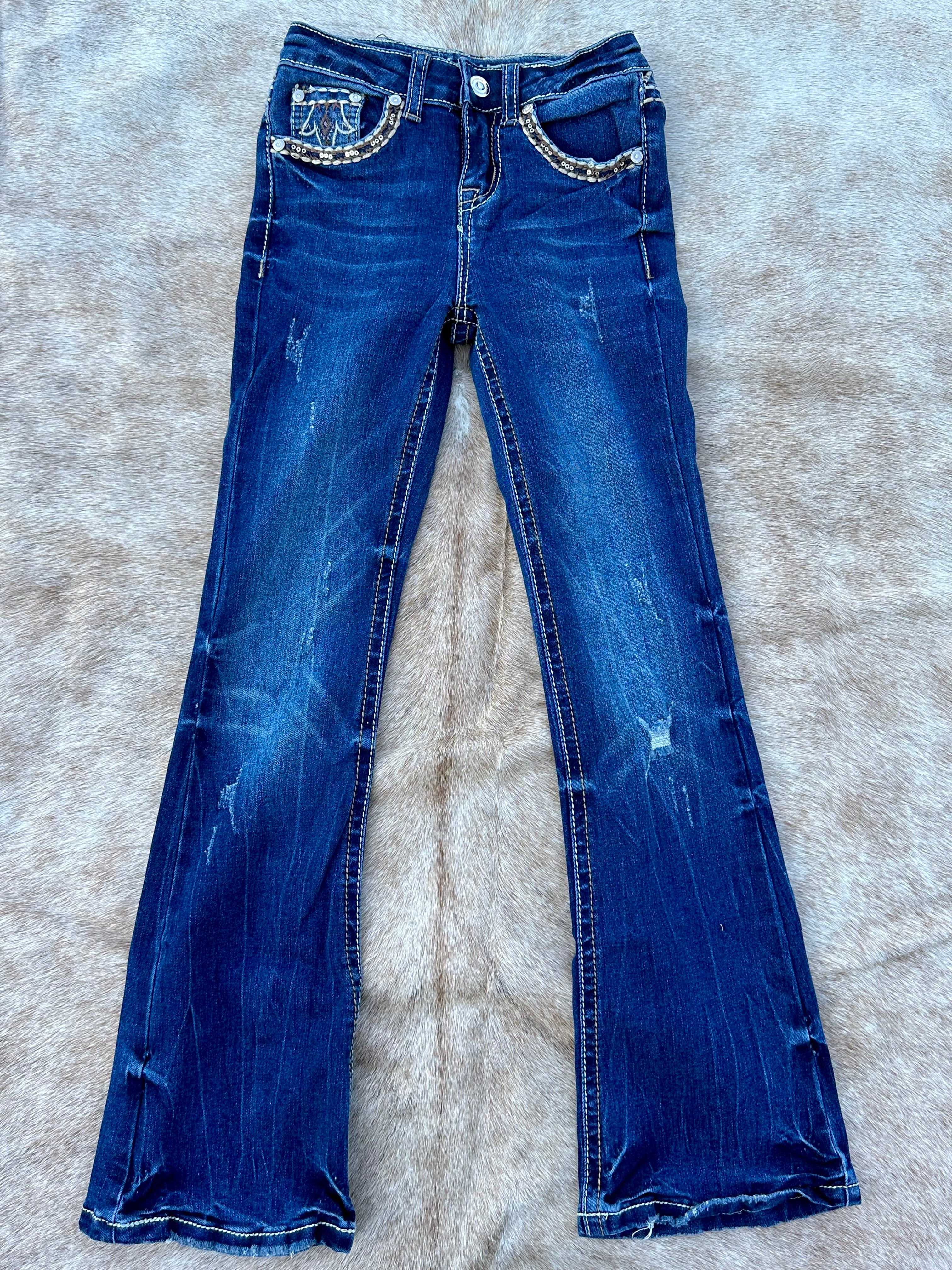 Girl S74 Bling Bootcut Jeans