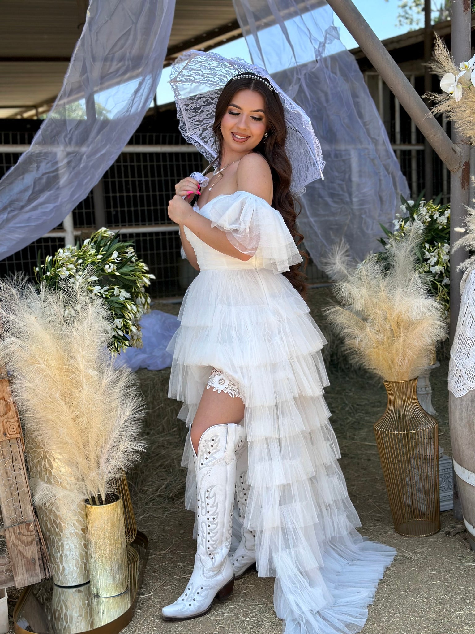 princess fairytale dress Fairytale Princess Tulle Dress (White)