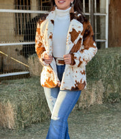 La Ganadera Cow Print Sweater