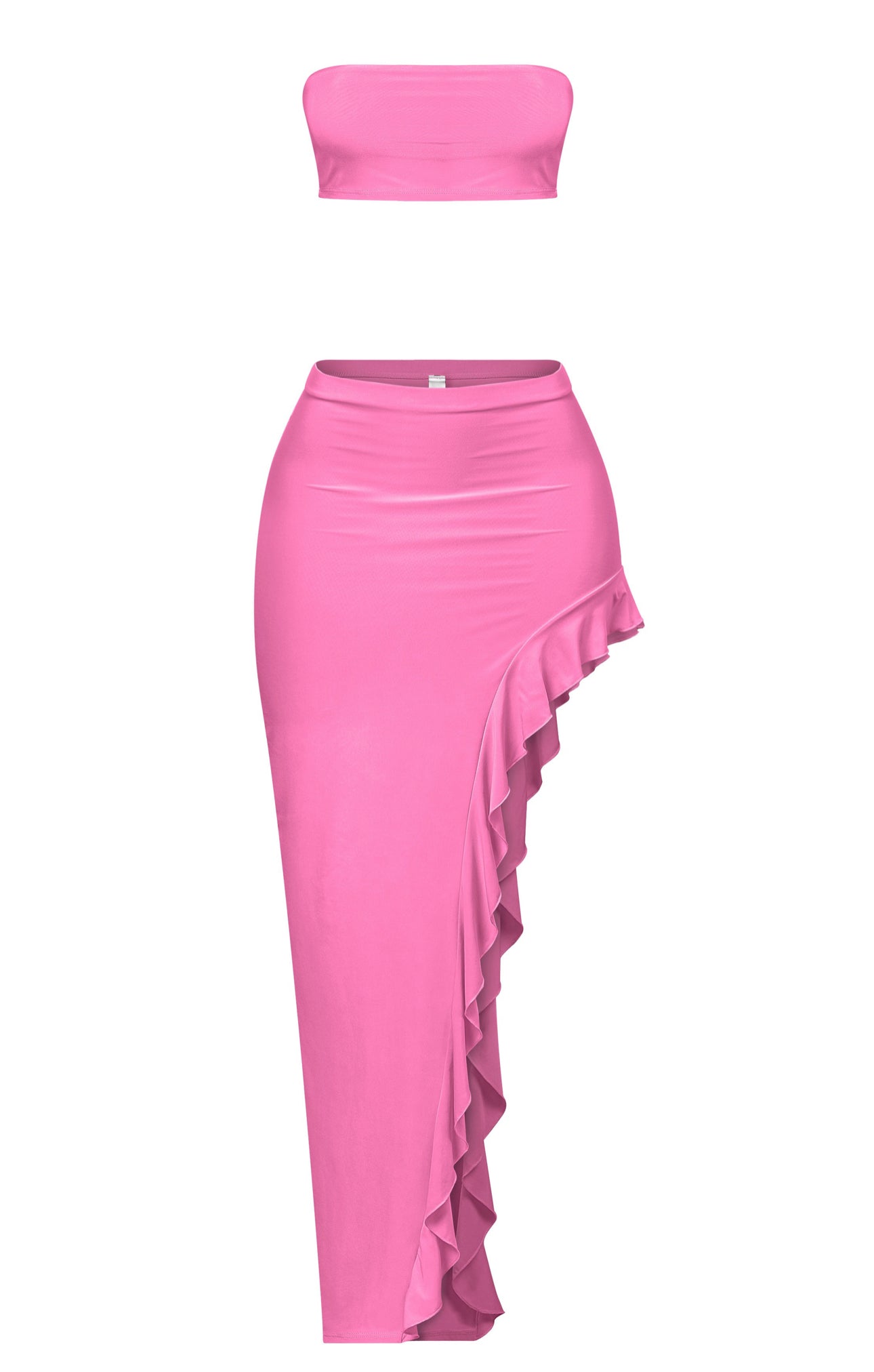 Naylea Ruffled Skirt Set (Pink)