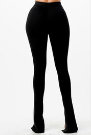 Nina Slit Pants (Black)