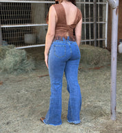 Aranza High Rise Flare Jeans