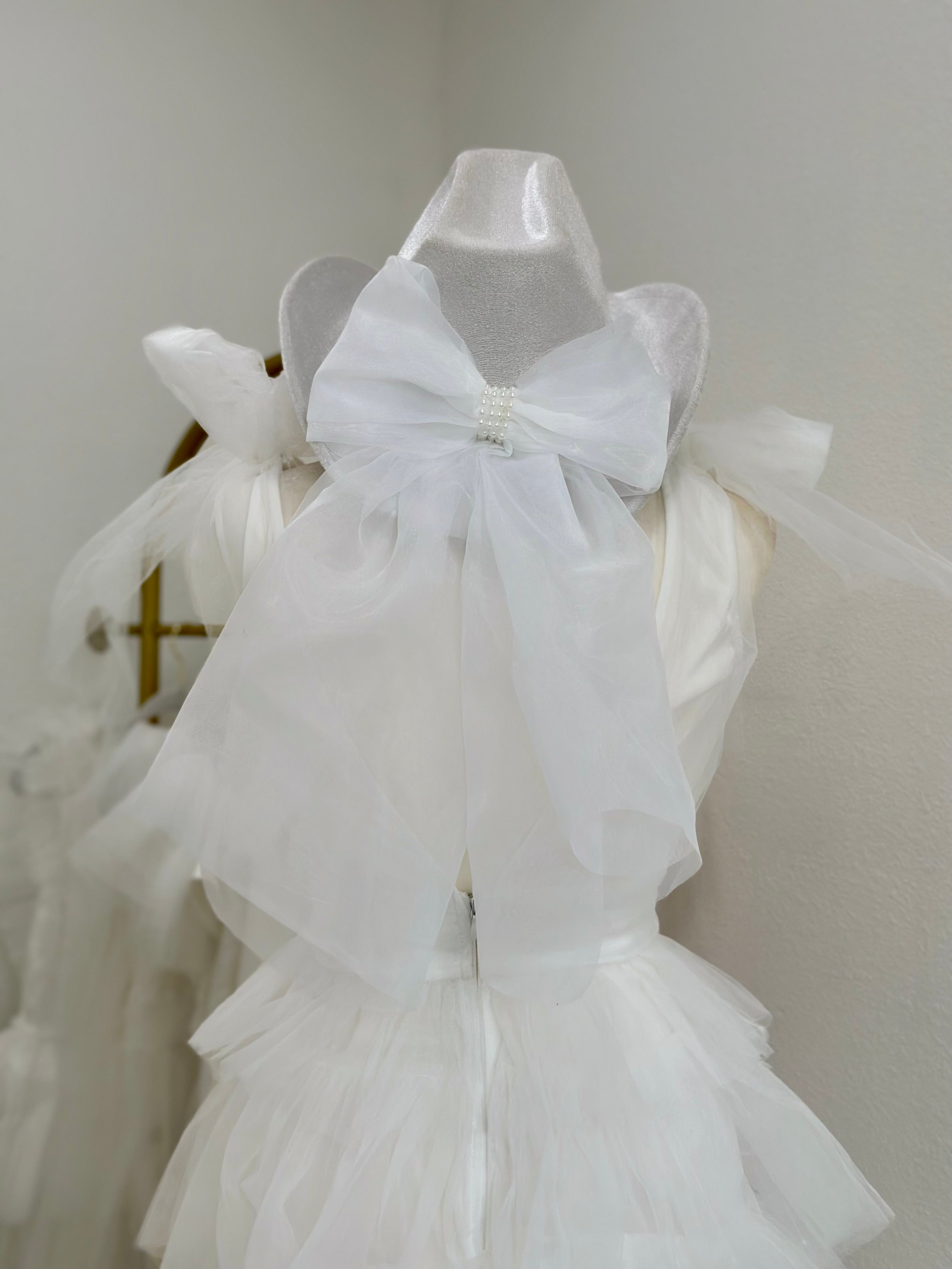 Bride Cowgirl Hat with Veil
