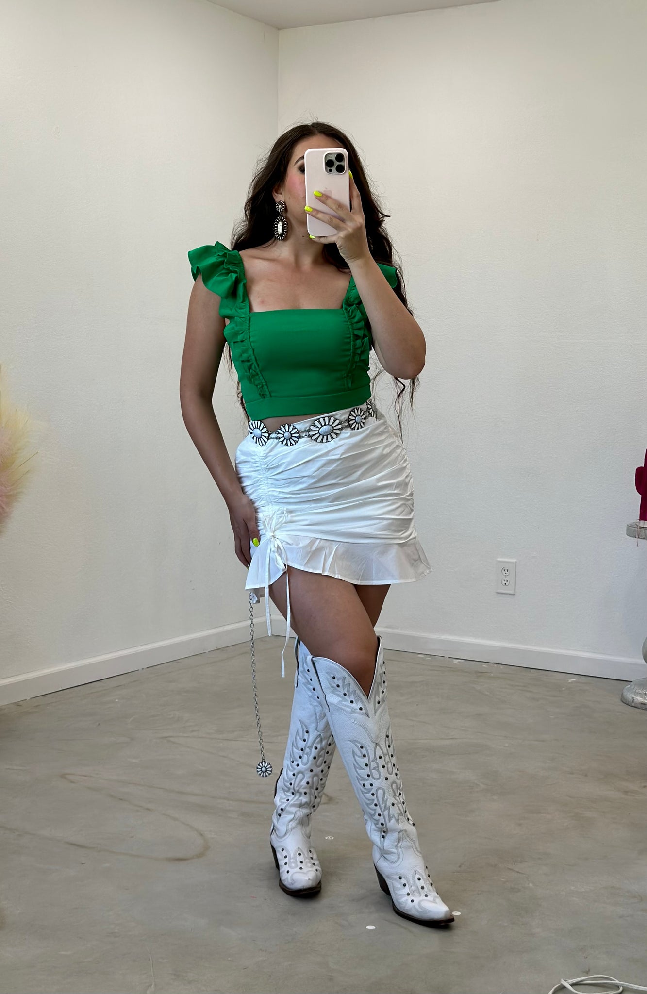 Erica Mini Skirt (White)