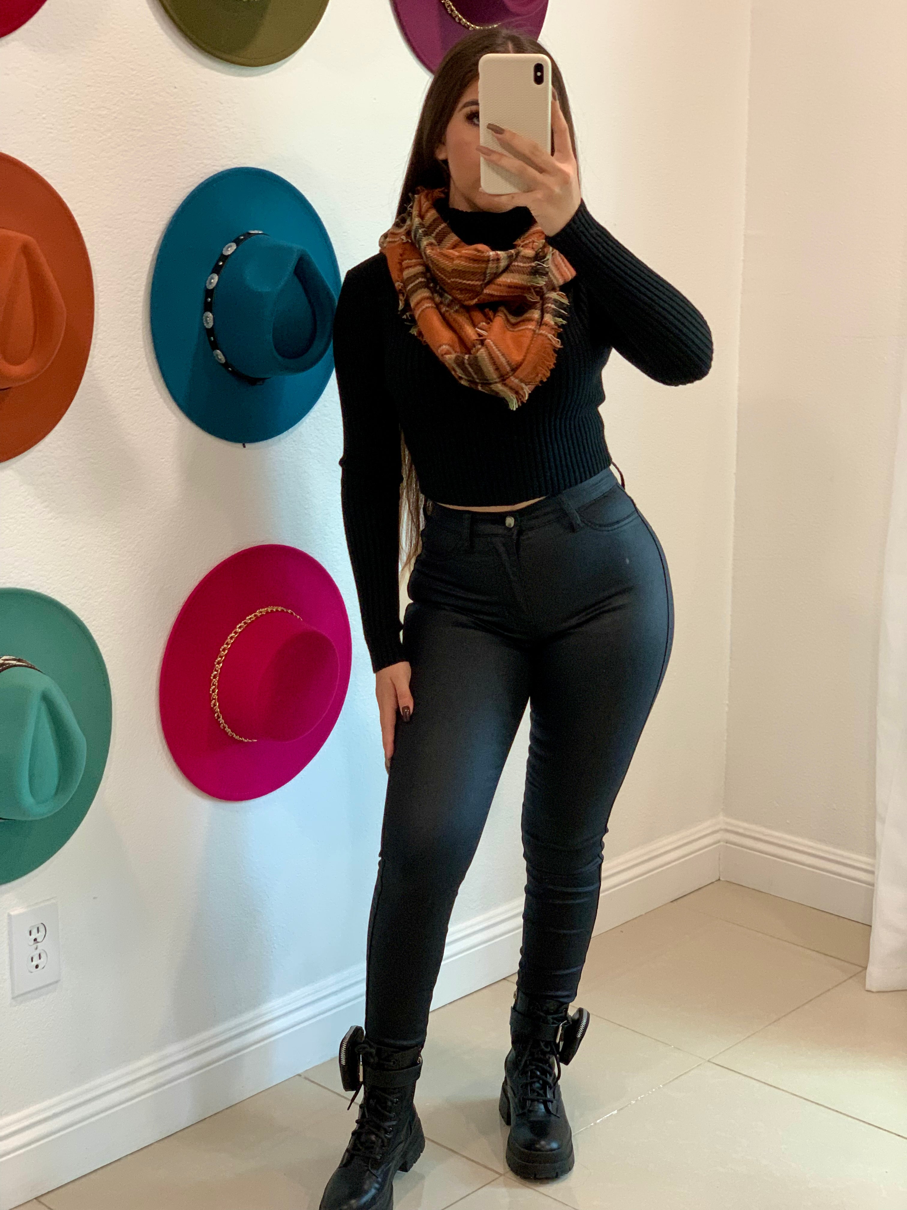 Kim Leather Skinny Pants
