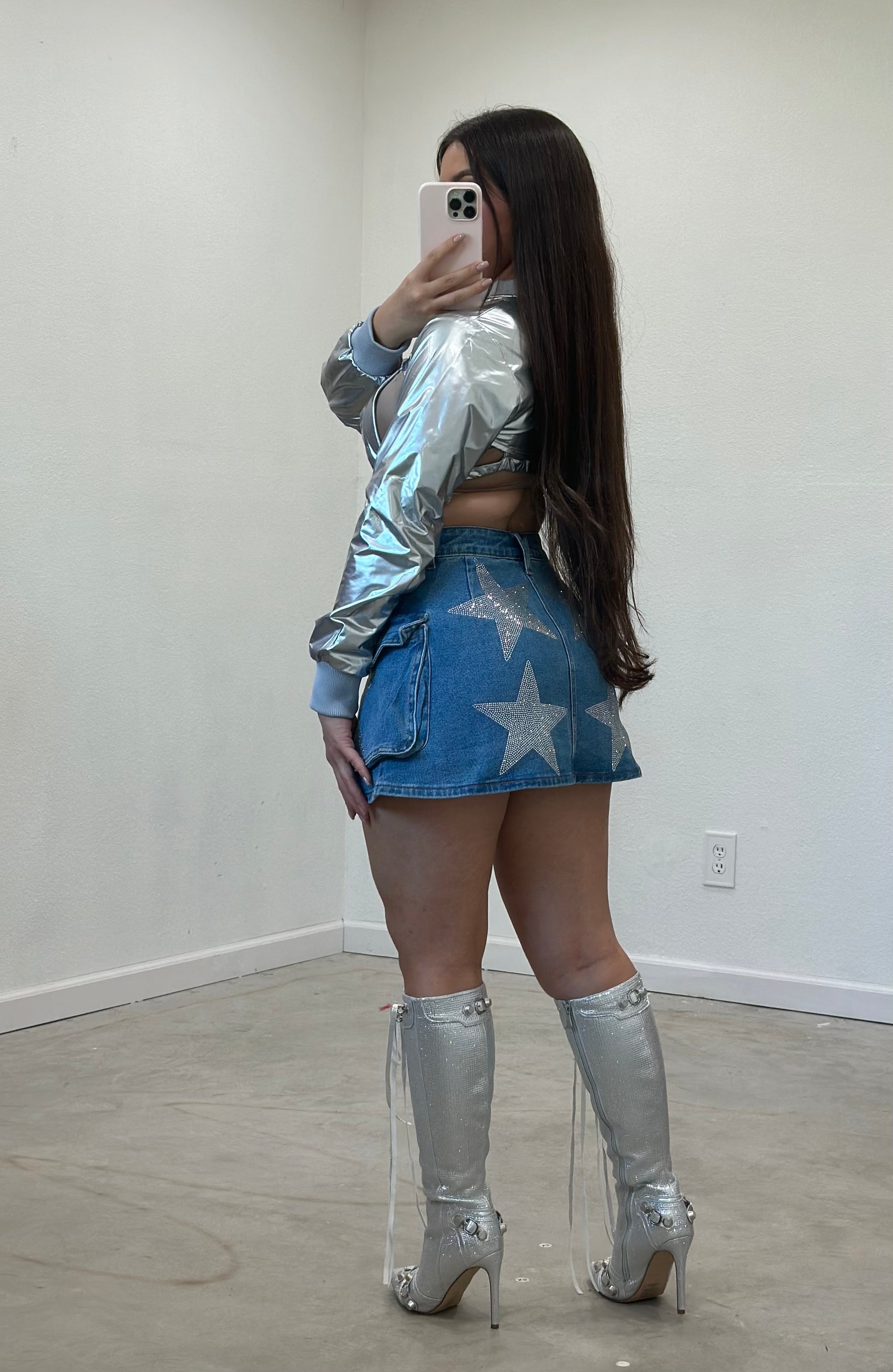 Estrella Denim Mini Skirt