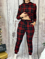 Flannel Plaid Pajama Set