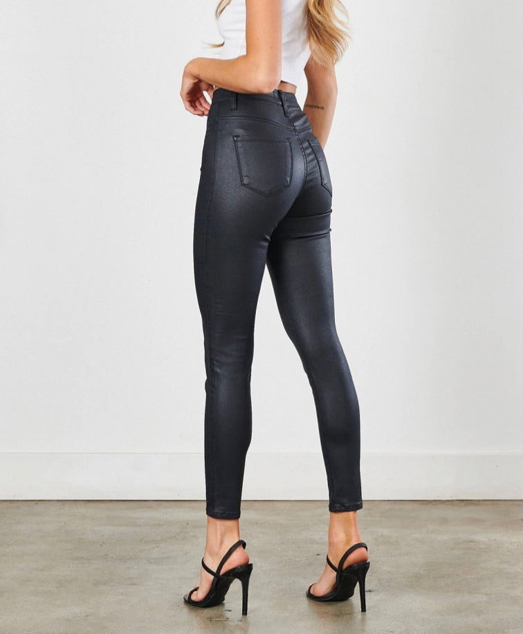 Kim Leather Skinny Pants