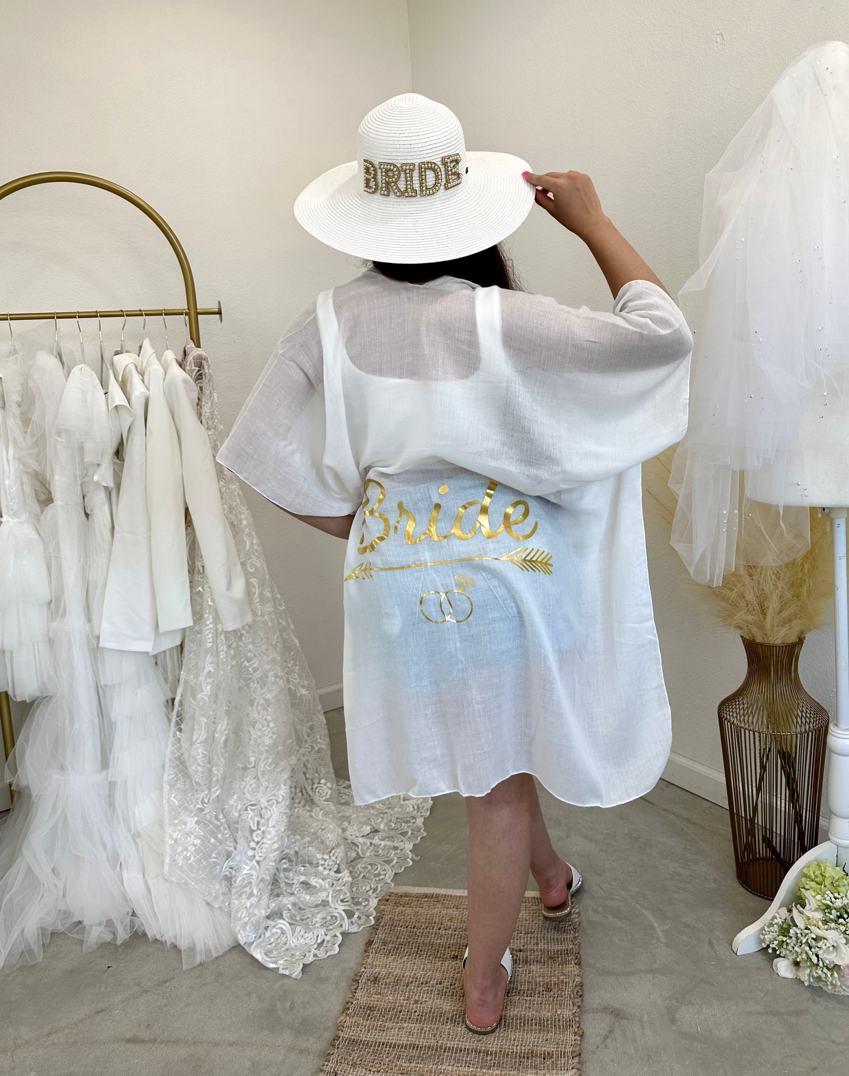 Bride Beach Hat