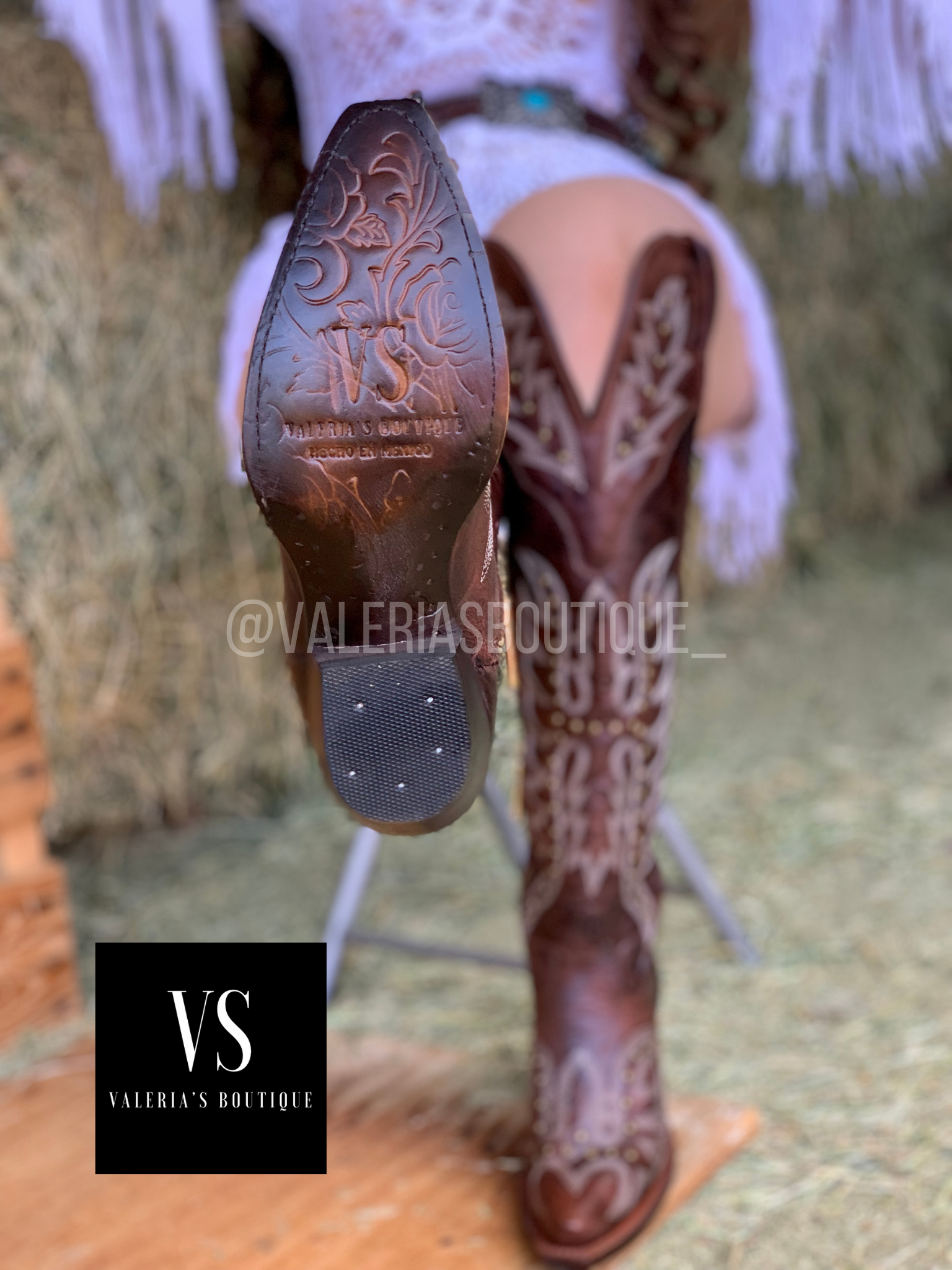 Valeria’S Boutique Tall Western Boots 2.0 (Brown)