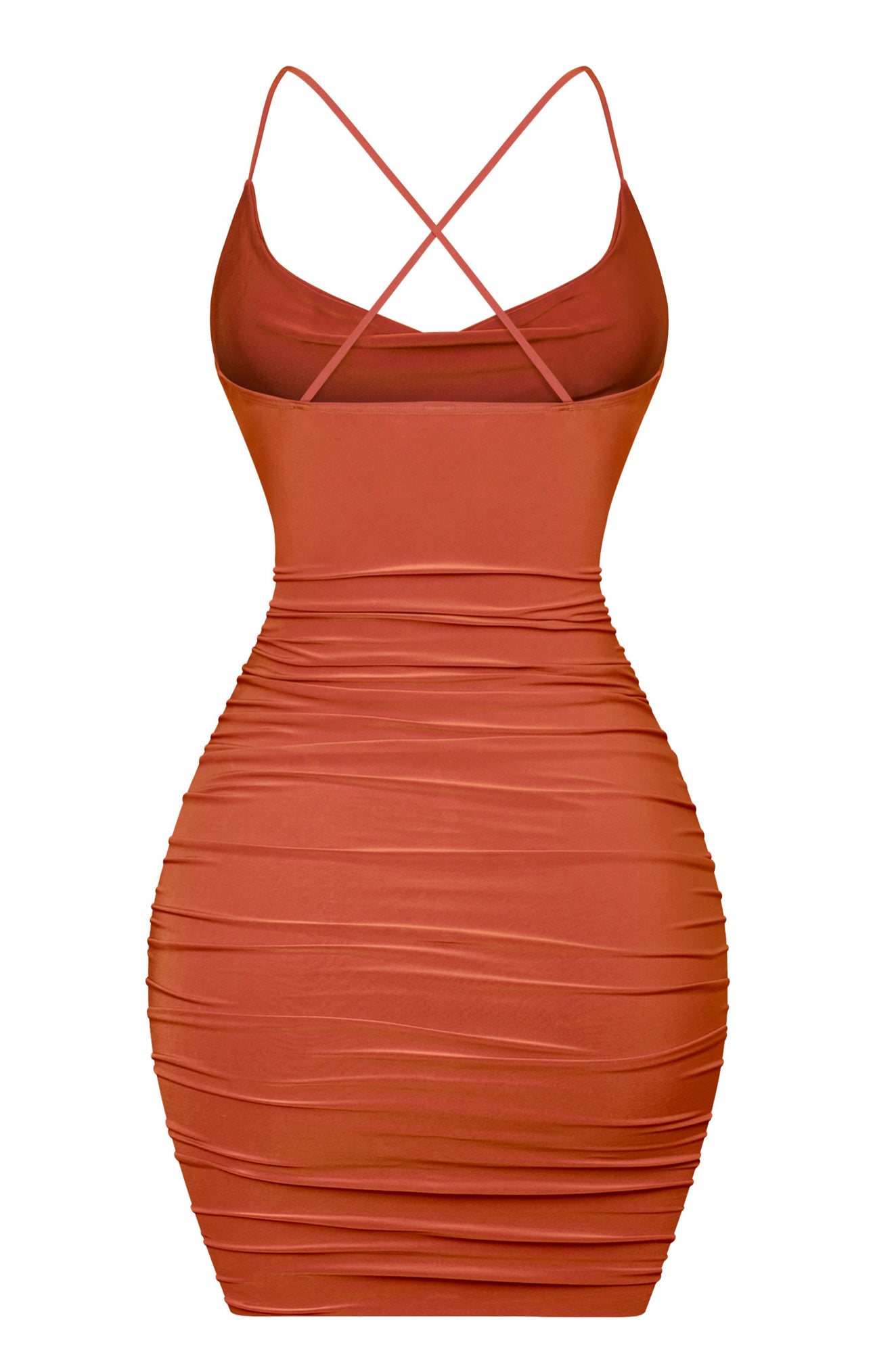 Naylea Mini Dress (Rust)