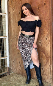Mimi Ruffle Top (Black)