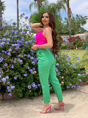 Keilani Satin Top (Pink)