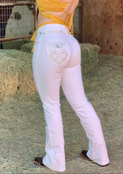 Niña Hermosa Mid Rise Bling Bootcut Jeans