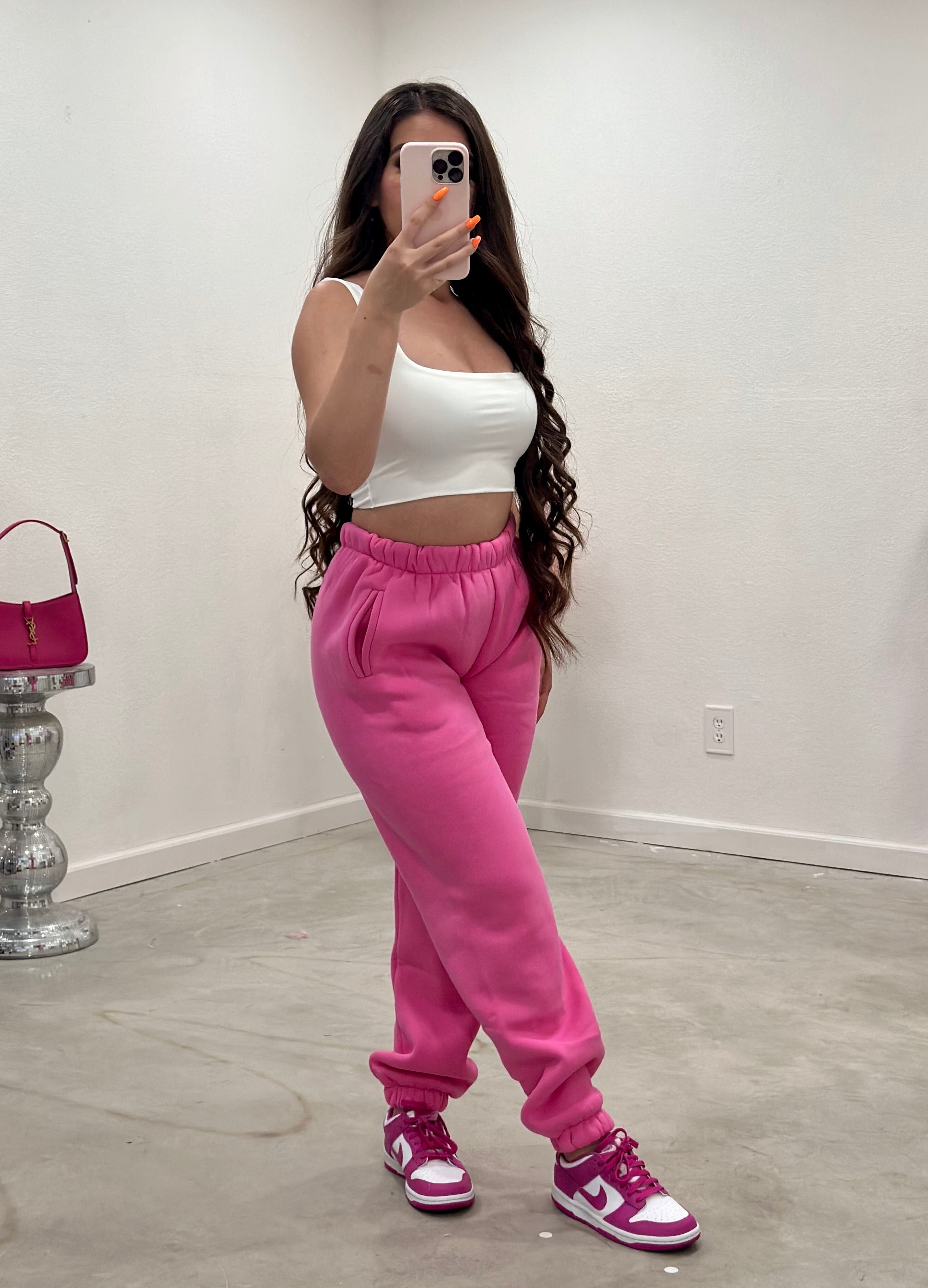 Kim Jogger Sweatpants (Hot Pink) – Valeria'S Boutique
