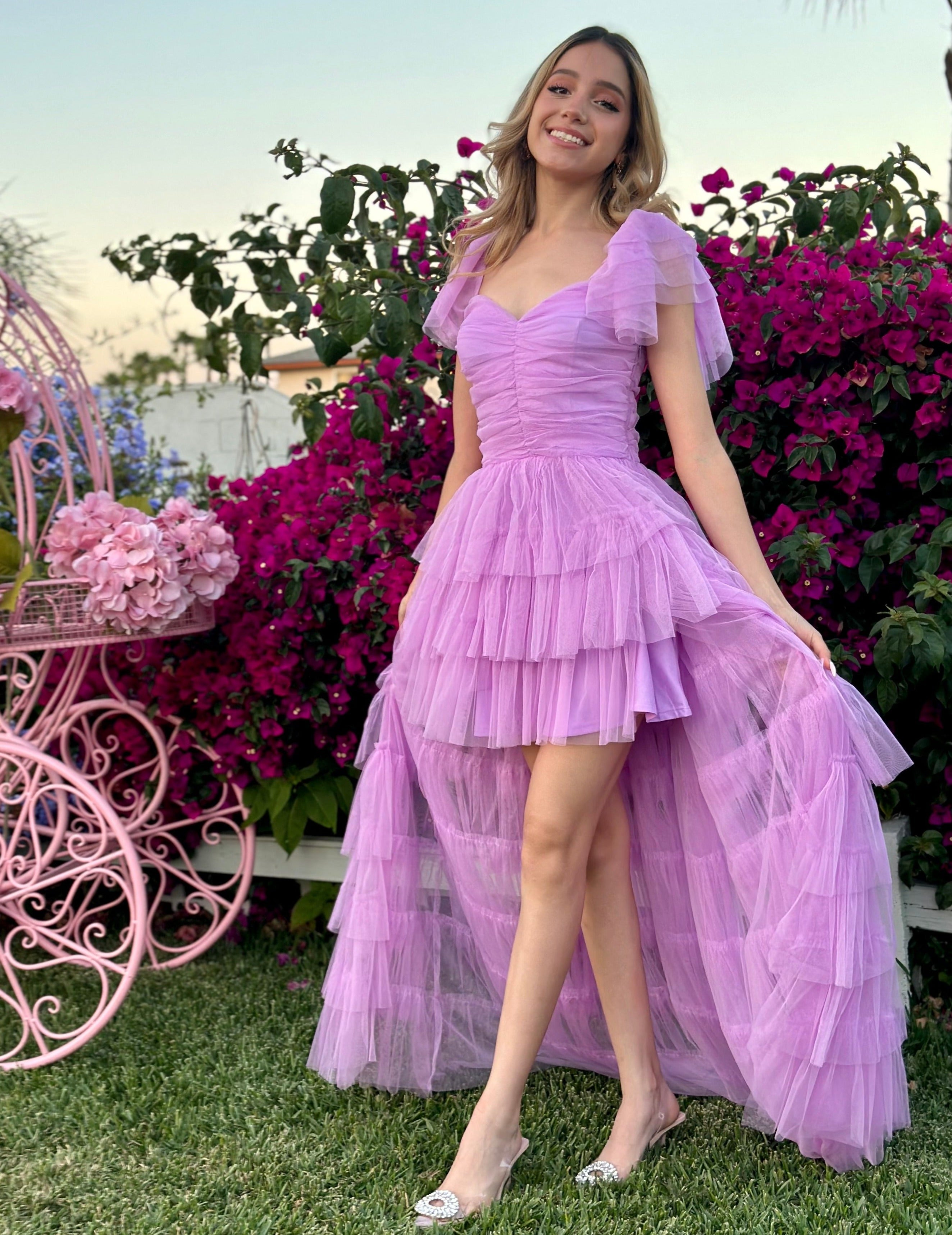 Fairytale Princess Tulle Maxi Dress (Rapunzel Lavender)