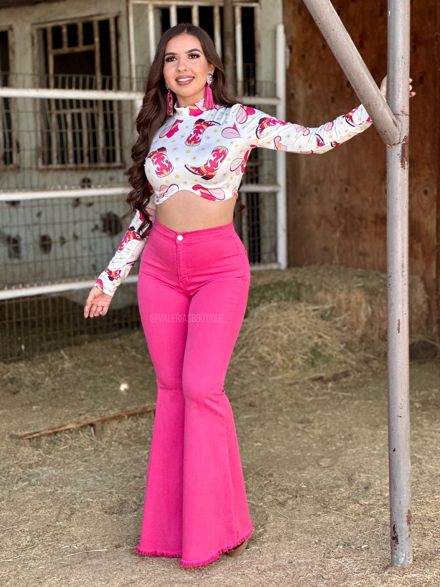 La Rosa High Rise Bell Bottom Jeans Valeria S Boutique