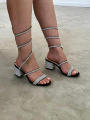 Larina Wrap Around Block Heels