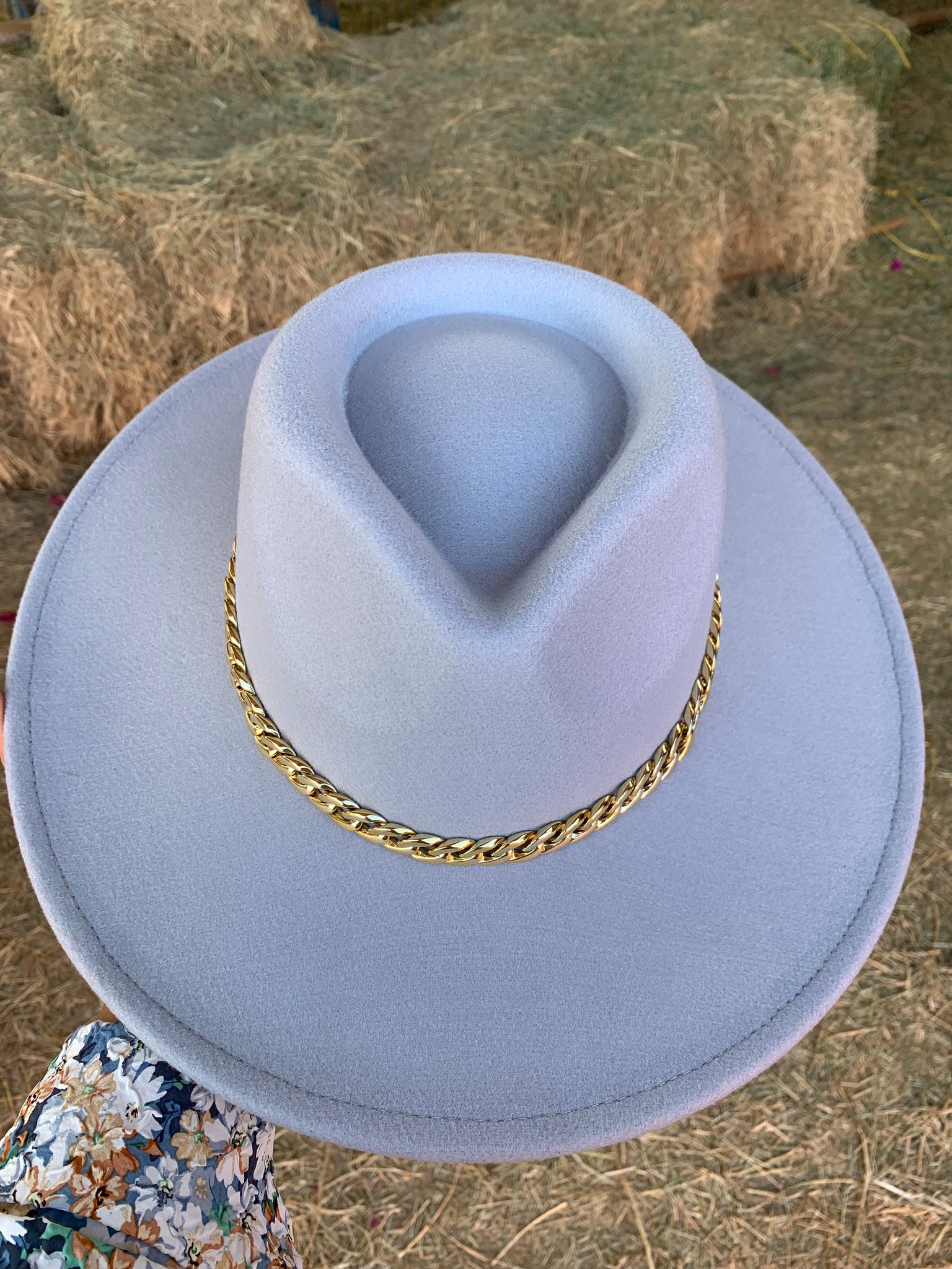 Ximena Hat (Blue/Grey)