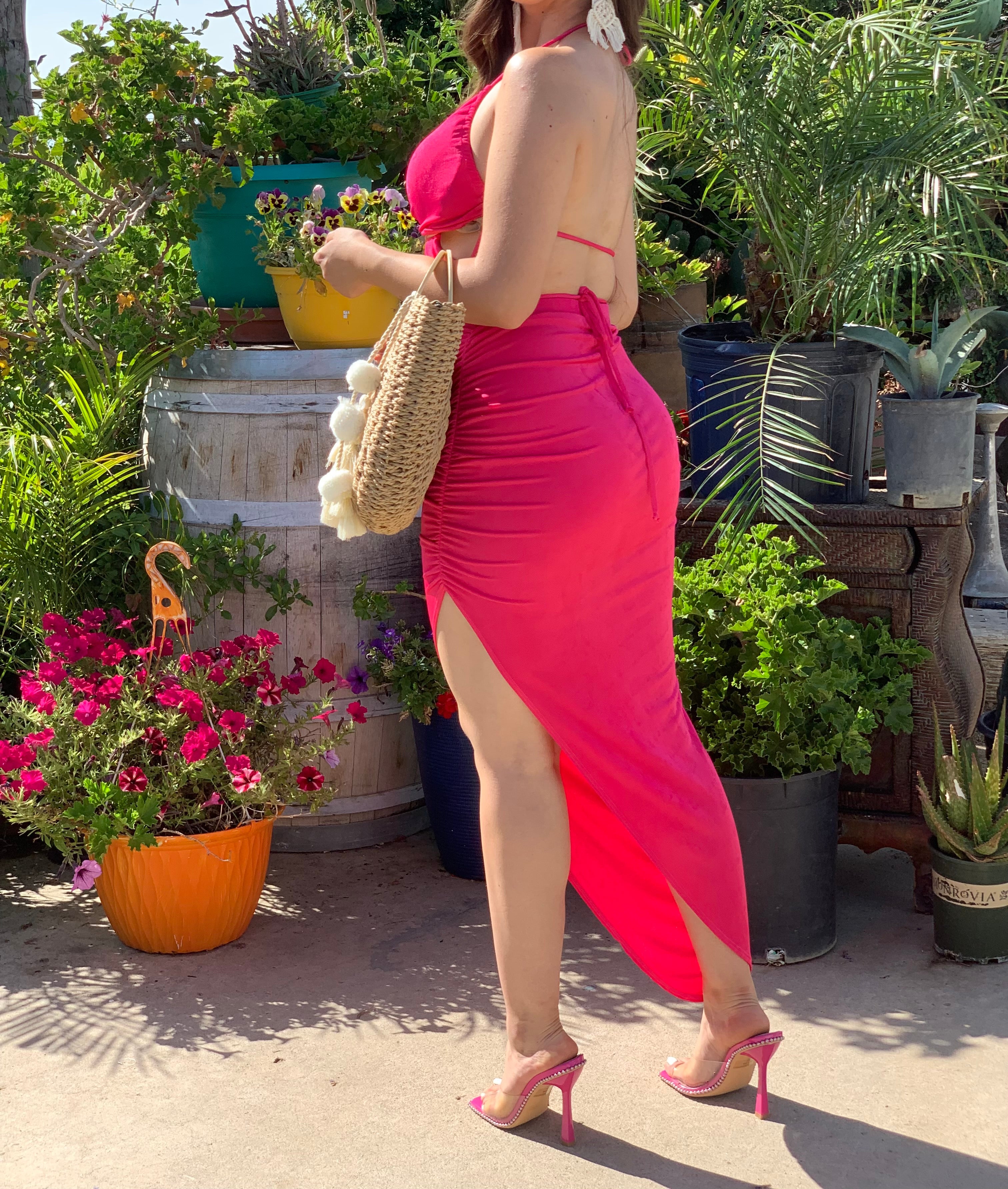 Hibiscus Skirt Set