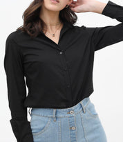 Classic Button Up Shirt (Black)