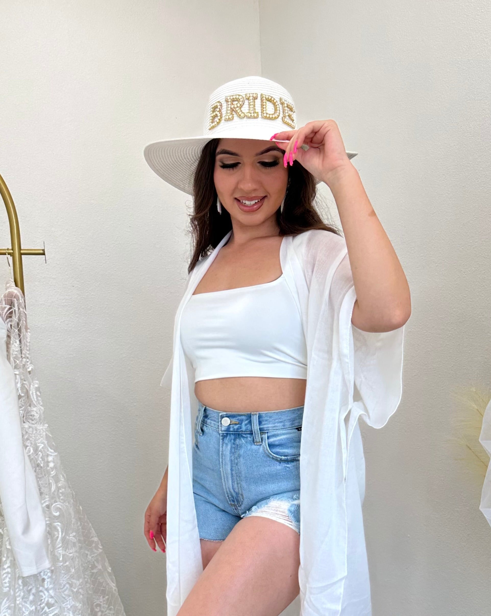 Bride Beach Hat