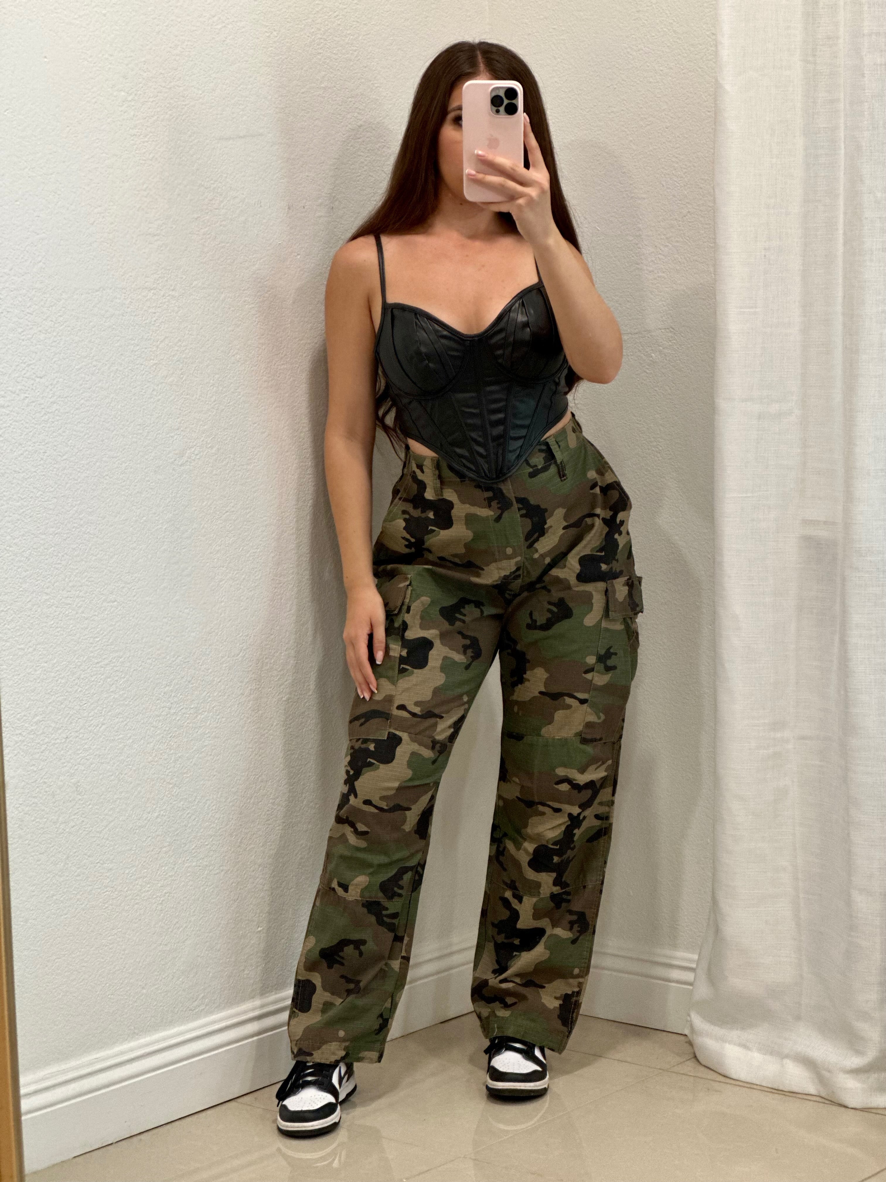 Nataly Cargo Pants (Camo) – Valeria'S Boutique