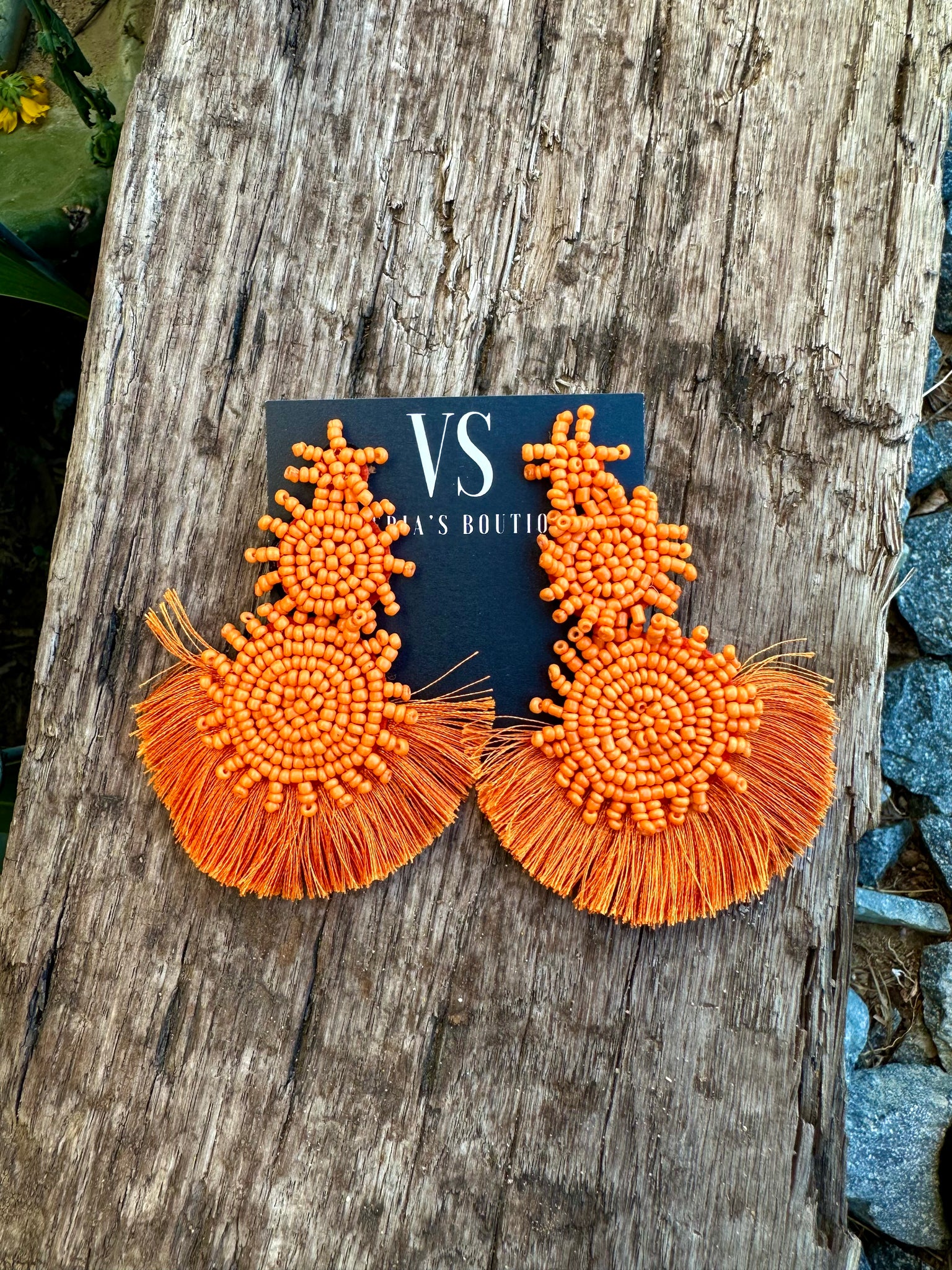 Color & Cultura Earrings (Orange) #2
