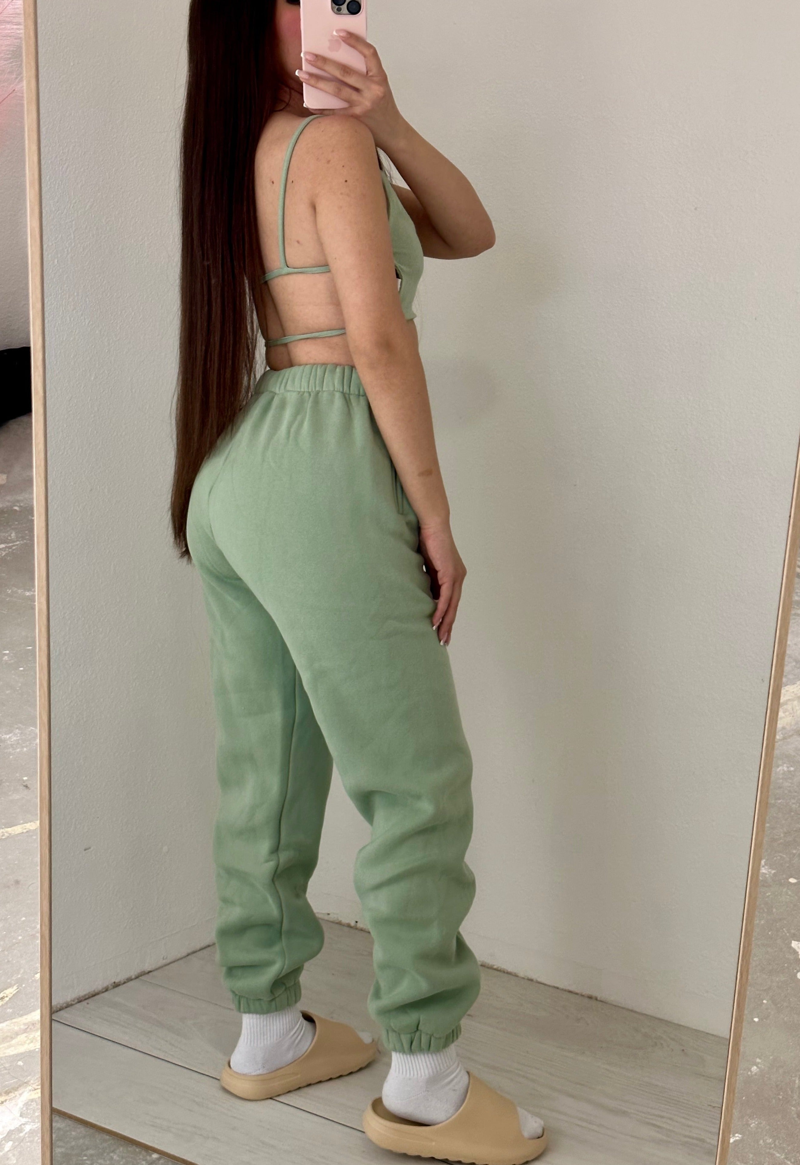 Kim Pant Set (Sage)