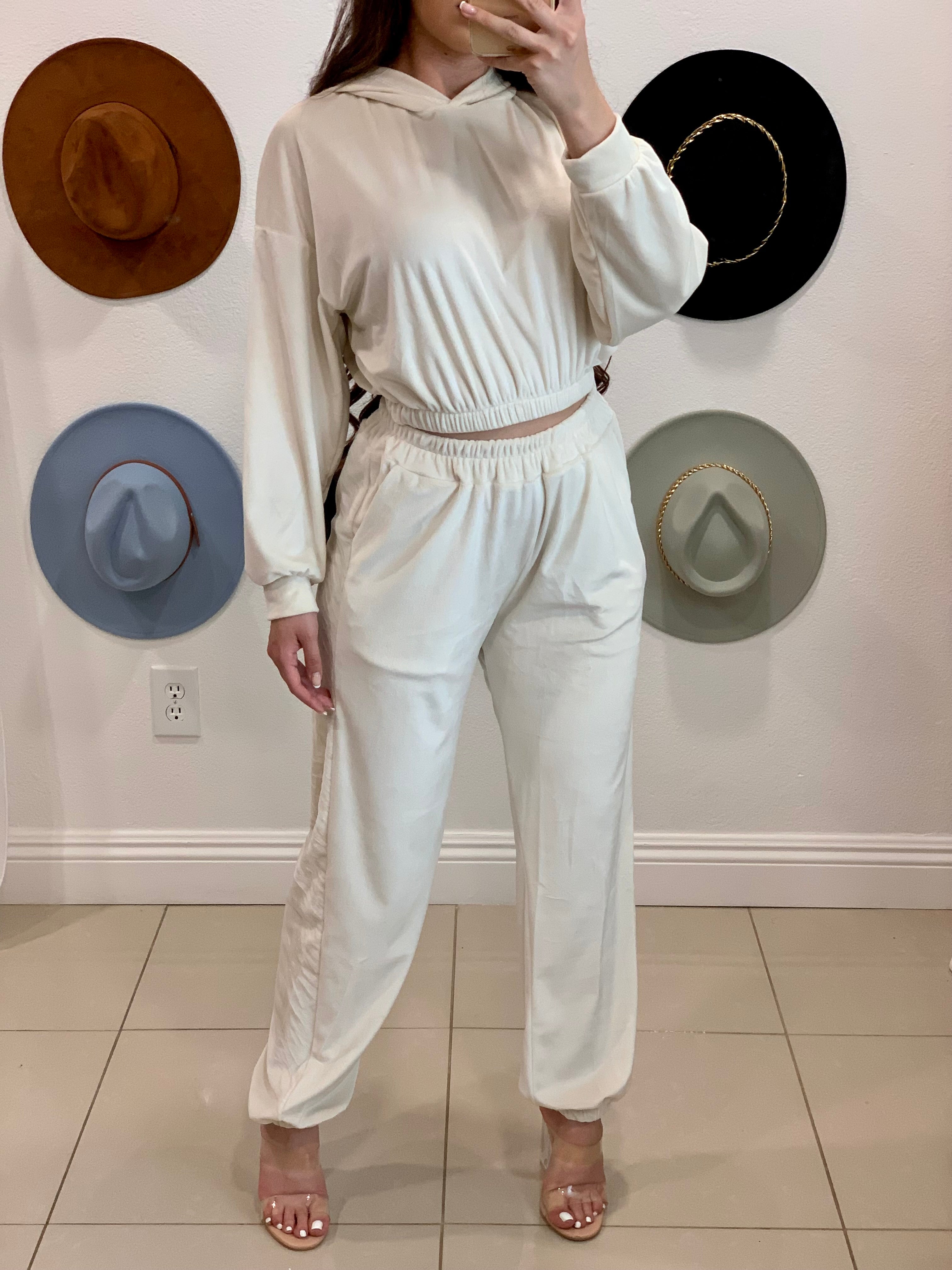 Vanessa Pant Set (Ivory)